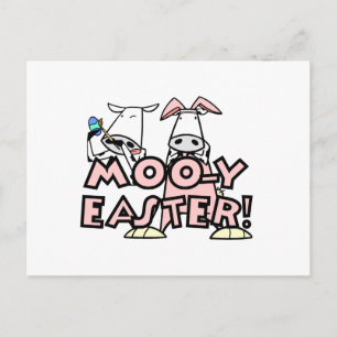 MOO-y Ostern T - Shirts und Geschenke Feiertagspostkarte