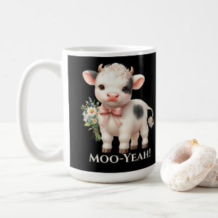Moo-Yeah Funny Baby Cow Kaffeetasse