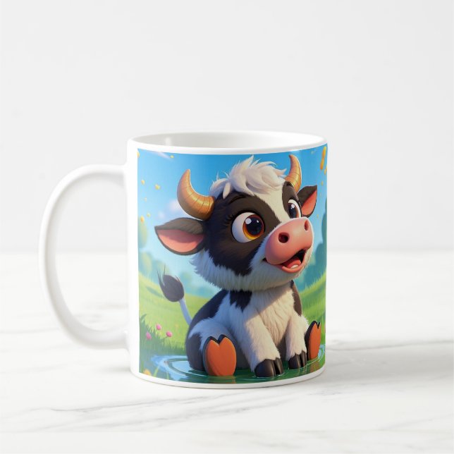 Moochii die Niedliche Kuh Kaffeetasse (Links)