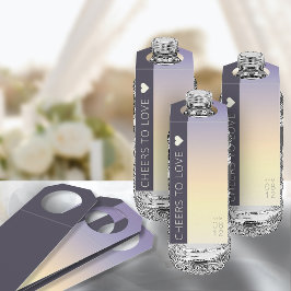 Mood Gradient Wedding Cheers Indigo Sunset ID741 Flaschenanhänger