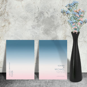 Mood Gradient Wedding Preußen Sky ID741 Save The Date