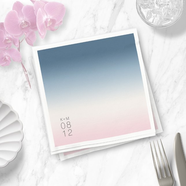 Mood Gradient Wedding Preußen Sky ID741 Serviette (Von Creator hochgeladen)