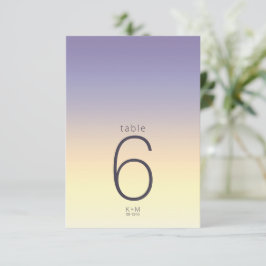 Mood Gradient Wedding Table Indigo Sunset ID741 Einladung