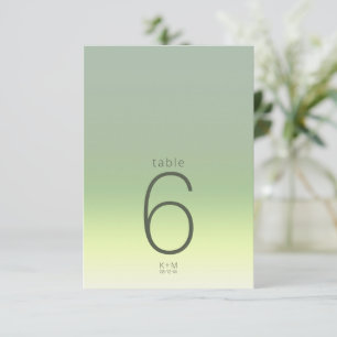 Mood Gradient Wedding Table Spring Meadow ID741 Einladung
