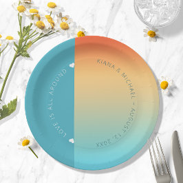 Mood Gradient Wedding Tropical Sky ID741 Pappteller