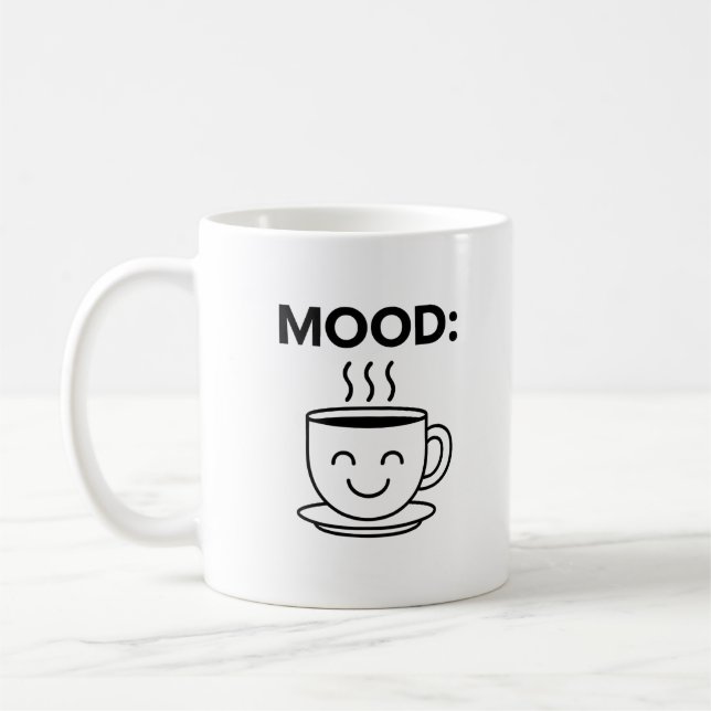 Mood mugged - Smiley Kaffeetasse (Links)