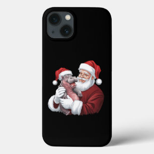 Moodeng Christmas Funny Vintager Weihnachtsmann Case-Mate iPhone Hülle