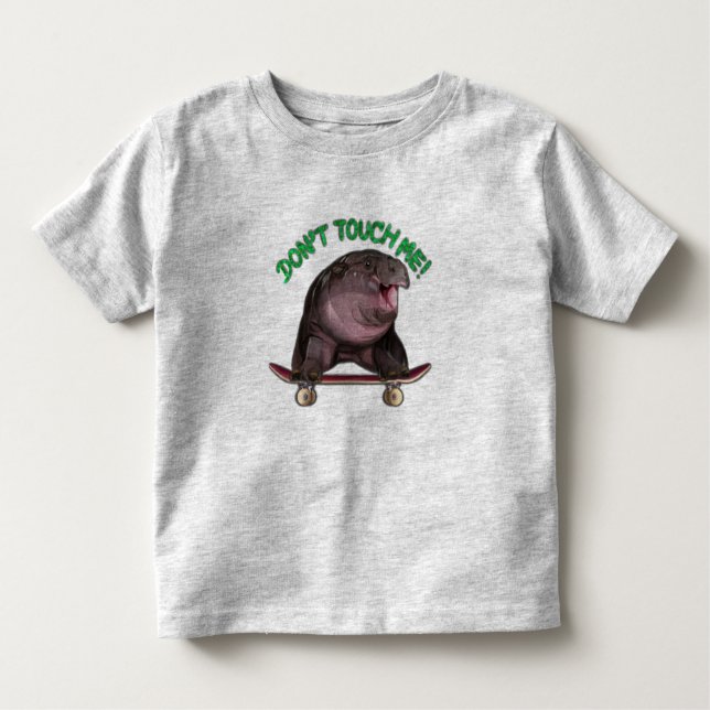 Moodeng hippo kleinkind t-shirt (Vorderseite)