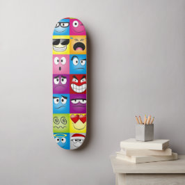 Moods and Emoticons Skateboard