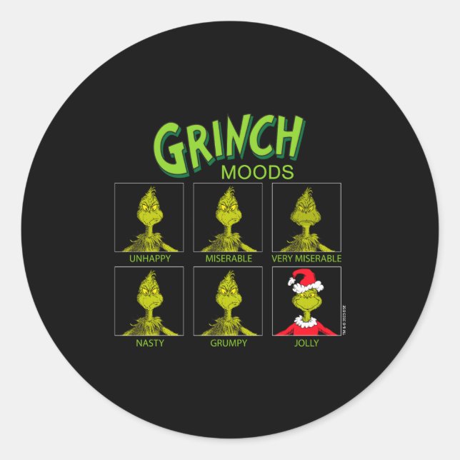 Moods Chart Christmas Edition  Runder Aufkleber (Vorderseite)