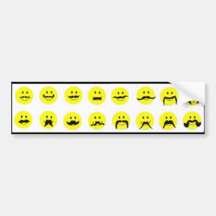 Moodstaches stellen Schnurrbart-Autoaufkleber Autoaufkleber