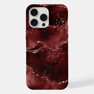 Moody Agate | Henna Blood Red Garnet Jewel Tone iPhone 15 Pro Max Hülle