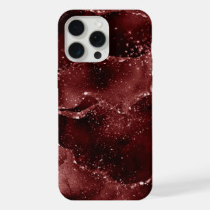 Moody Agate Henna Blutroter Granat-Juwel-Ton iPhone 15 Pro Max Hülle