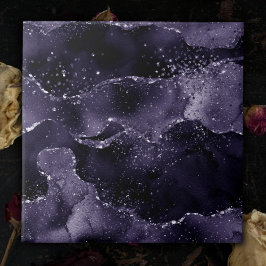 Moody Agate | Midnight Indigo Deep Lila Glam Fliese