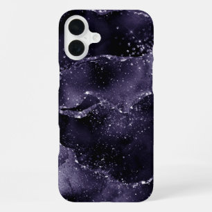 Moody Agate Midnight Indigo Tiefes Lila Glam iPhone 16 Plus Hülle