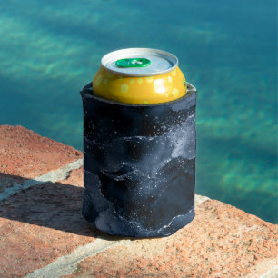 Moody Agate Navy Denim Steel Blue Imitats Glitze Dosenkühler