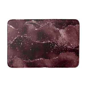 Moody Agate   Wein Bordeaux Sangria Merlot Maroon Badematte