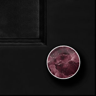 Moody Agate   Wein Bordeaux Sangria Merlot Maroon Keramikknauf