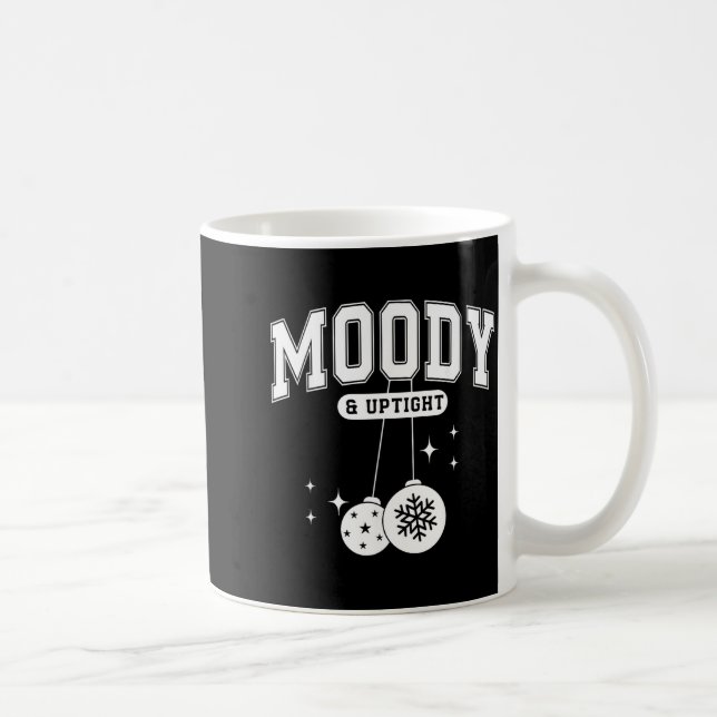 Moody And Uptight Merry And Bright Christmas Coupl Kaffeetasse (Rechts)