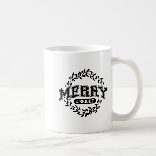 Moody And Uptight Merry And Xmas Bright Matching C Kaffeetasse (Rechts)