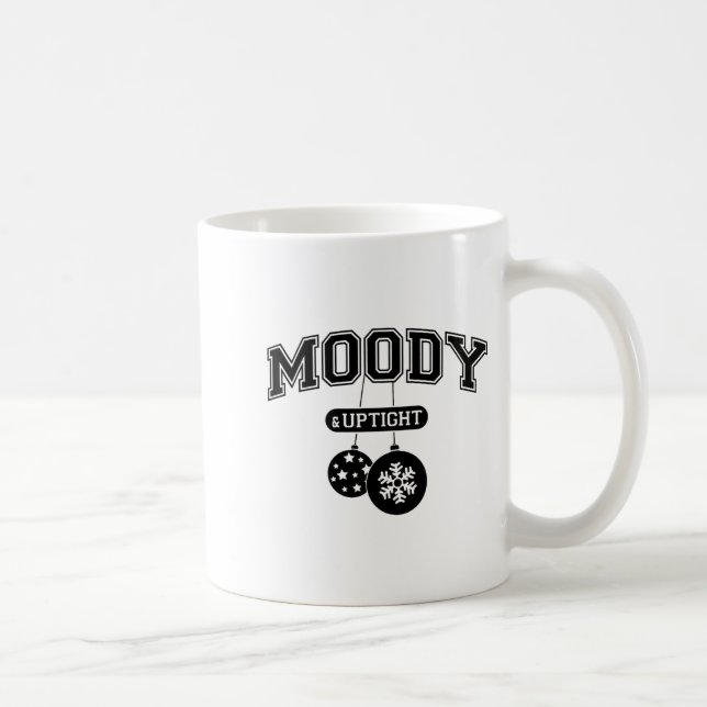 Moody And Uptight Merry And Xmas Bright Matching C Kaffeetasse (Rechts)