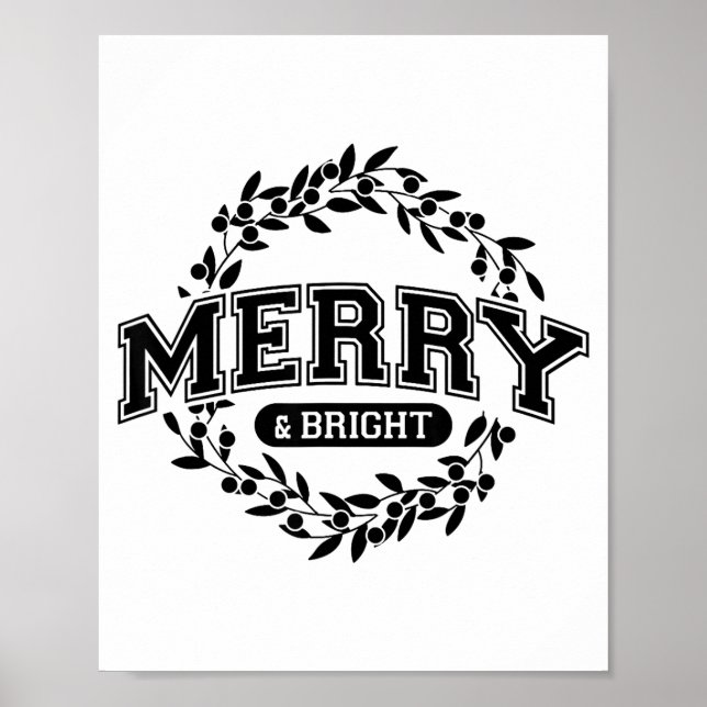 Moody And Uptight Merry And Xmas Bright Matching C Poster (Vorne)