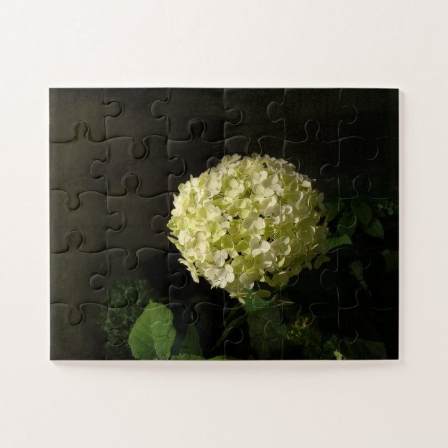 Moody Annabelle Hydrangea Puzzle (Horizontal)