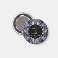 Moody Black Floral Klassische Paar-Namen Hochzeit
