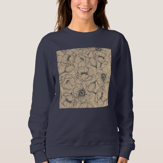 Moody Blooms Sweatshirt (Vorderseite)
