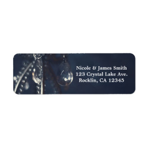 Moody Blue Crystal Elegante Romantische Hochzeitse