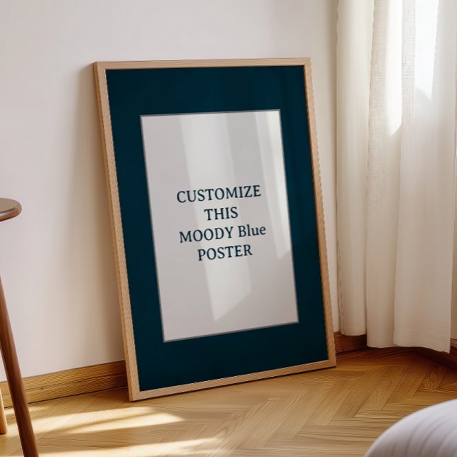 Moody Blue Custom Poster Zitat Geschenke Geburtsta (Von Creator hochgeladen)
