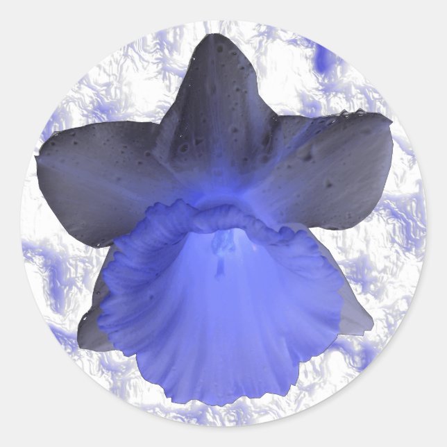 Moody Blue Dripping Daffodier Sticker (Vorderseite)