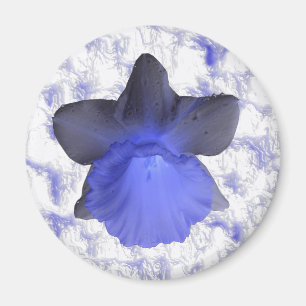 Moody Blue Dripping Daffodil Magnet