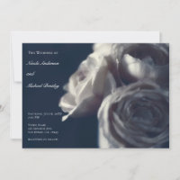 Moody Blue Shabby Chic Rose Elegante Wedding