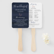 Moody Blue Wedding Program