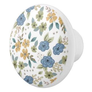 Moody Blues Floral Keramikknauf
