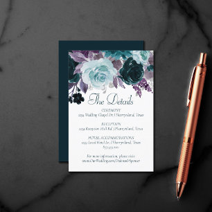 Moody Boho   Aquamarin Türkisch Lila Garland Detai Begleitkarte