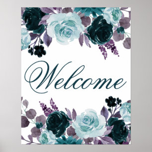 Moody Boho   Aquamarines Party Blumengarten Willko Poster