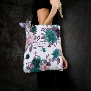 Moody Boho Lila Muster-Brautparty Eggplant