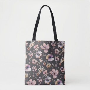 Moody Boho Watercolor Blush Wildflowers Muster
