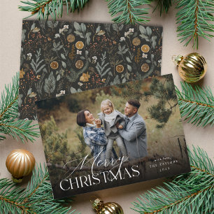 Moody-Botanisches Horizontales Foto Feiertagskarte