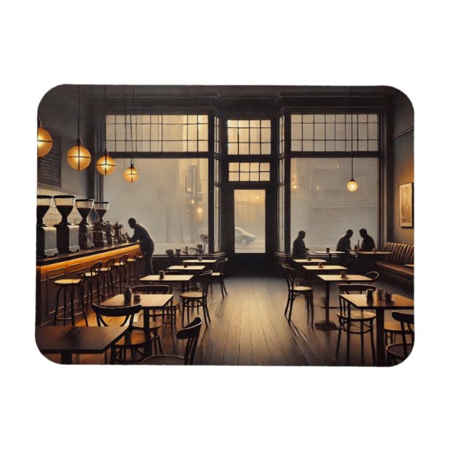 Moody Café in San Francisco Tasse Postcard Magnet (Horizontal)