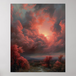 Moody Clouds Art Print Poster