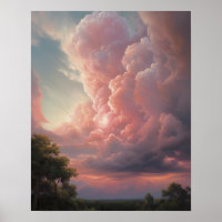Moody Clouds Art Print Poster