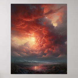 Moody Clouds Art Print Poster