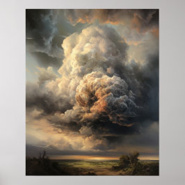 Moody Clouds Art Print Poster