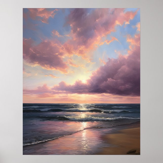 Moody Clouds Art Print Poster (Vorne)