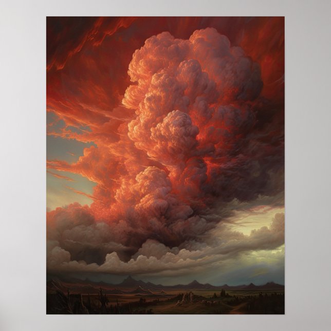 Moody Clouds Art Print Poster (Vorne)