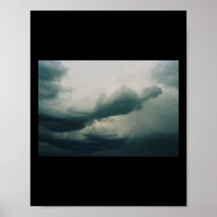 Moody Clouds Sky Sticker Poster