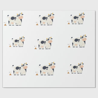 “Moody Cow” Wrapping Paper  Geschenkpapier
